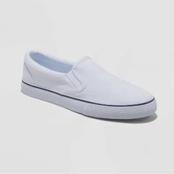 Goodfellow & Co Other - White with blue trim Goodfellow loafers, boat shoes, moccasins. size 9